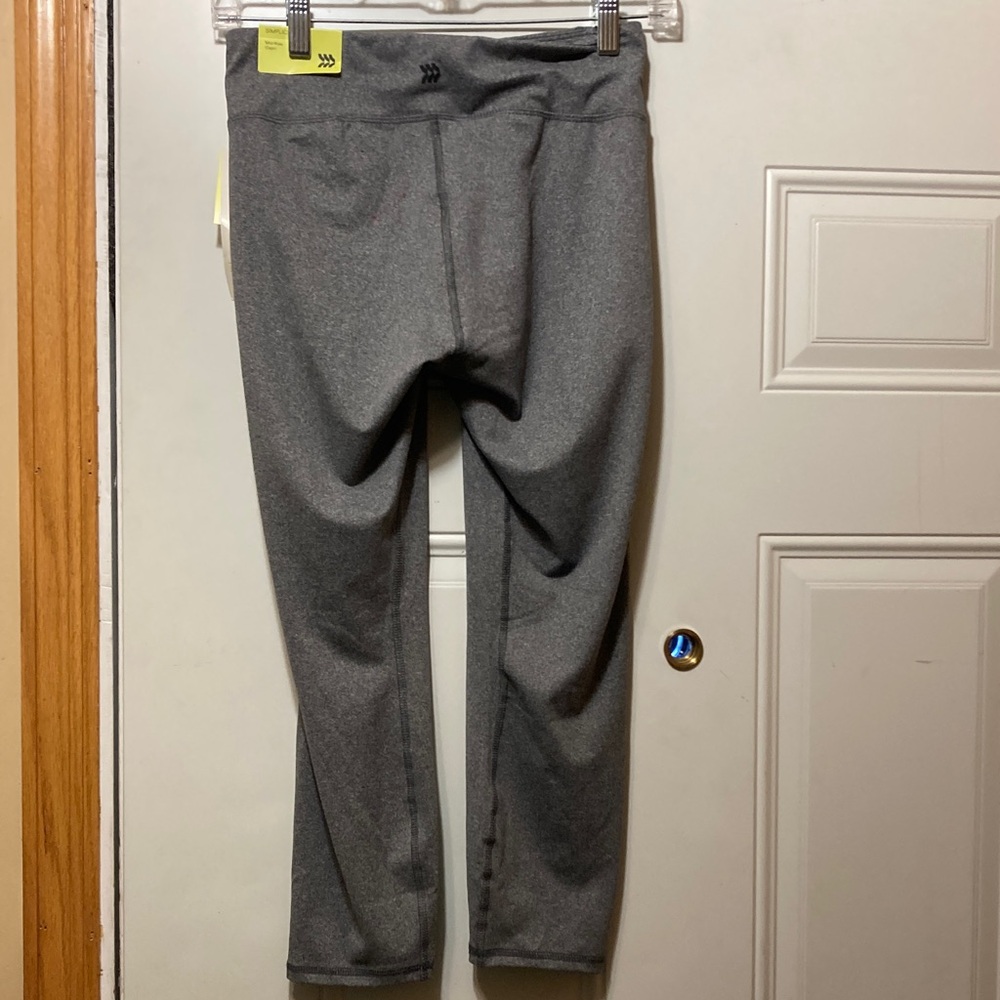 Simple Gray High-Waist Active Leggings‎ S NWT